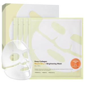 SUNGBOON EDITOR Deep Collagen Hyalu-B5 Overnight Mask Hydrating Mask for Wrinkle Care&Barrier Repair 2,160,000PPB Collagen+Hyaluronic Acid+Panthenol Korean Skincare,4ea Valentines Day Gifts for Woman(Niacin-Vita C)