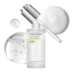 SUNGBOON EDITOR Deep Collagen Serum | Volufiline + Collagen + Niacinamide | Hydrating & Smoothing Care | Korean Skincare, 1.01 fl oz | Valentines Day Gifts for Woman