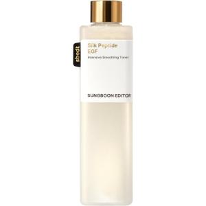 SUNGBOON EDITOR Silk Peptide EGF Facial Toner with Copper Peptides for Sensitive Skin | Moisture & Smoothing Care for fine Lines | Firm-Looking Radiance | Korean Skincare 10.14 fl oz(10.14 Fl Oz (Pack of 1))