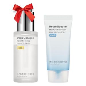 SUNGBOON EDITOR Deep Collagen Hydrating Duo: Deep Collagen Power Boosting Cream In Serum & Hydro Booster Moisture Sunscreen, Volufiline Serum, face sunscreen, Korean Skin Care