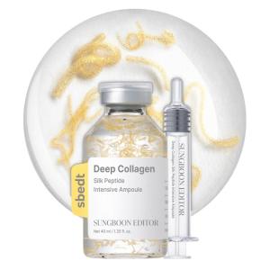 SUNGBOON EDITOR Collagen Silk Peptide Ampoule | Korean Skincare Serum for Face with Collagen & Peptide | 1.35 Fl Oz