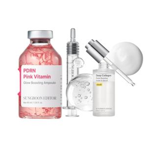 SUNGBOON EDITOR Collagen Peptide Pink PDRN Glow Intensive Ampoule | Deep Collagen Serum 1.01 fl oz | Gifts for women