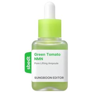 SUNGBOON EDITOR Green Tomato NMN Pore Lifting Ampoule | Firming Pore Minimizer Serum with NMN, Niacinamide & Green Tomato Extract | Lightweight Korean Skincare for Sensitive Skin | 1.35 Fl Oz