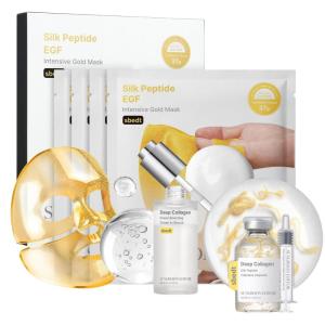 SUNGBOON EDITOR Silk Peptide EGF Intensive Gold Overnight Mask | Collagen Silk Peptide Intensive Ampoule & Deep Collagen Serum | Gifts of women