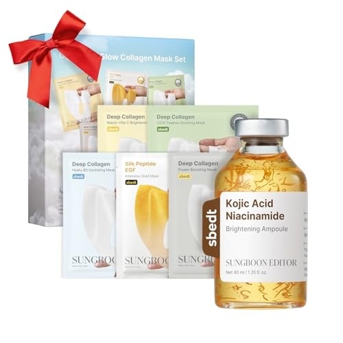 image:imageSUNGBOON EDITOR Overnight Radiance Reset Duo Set Overnight Glow Set  Kojic Acid Ampoule Korean Skincare Gift Set for Women