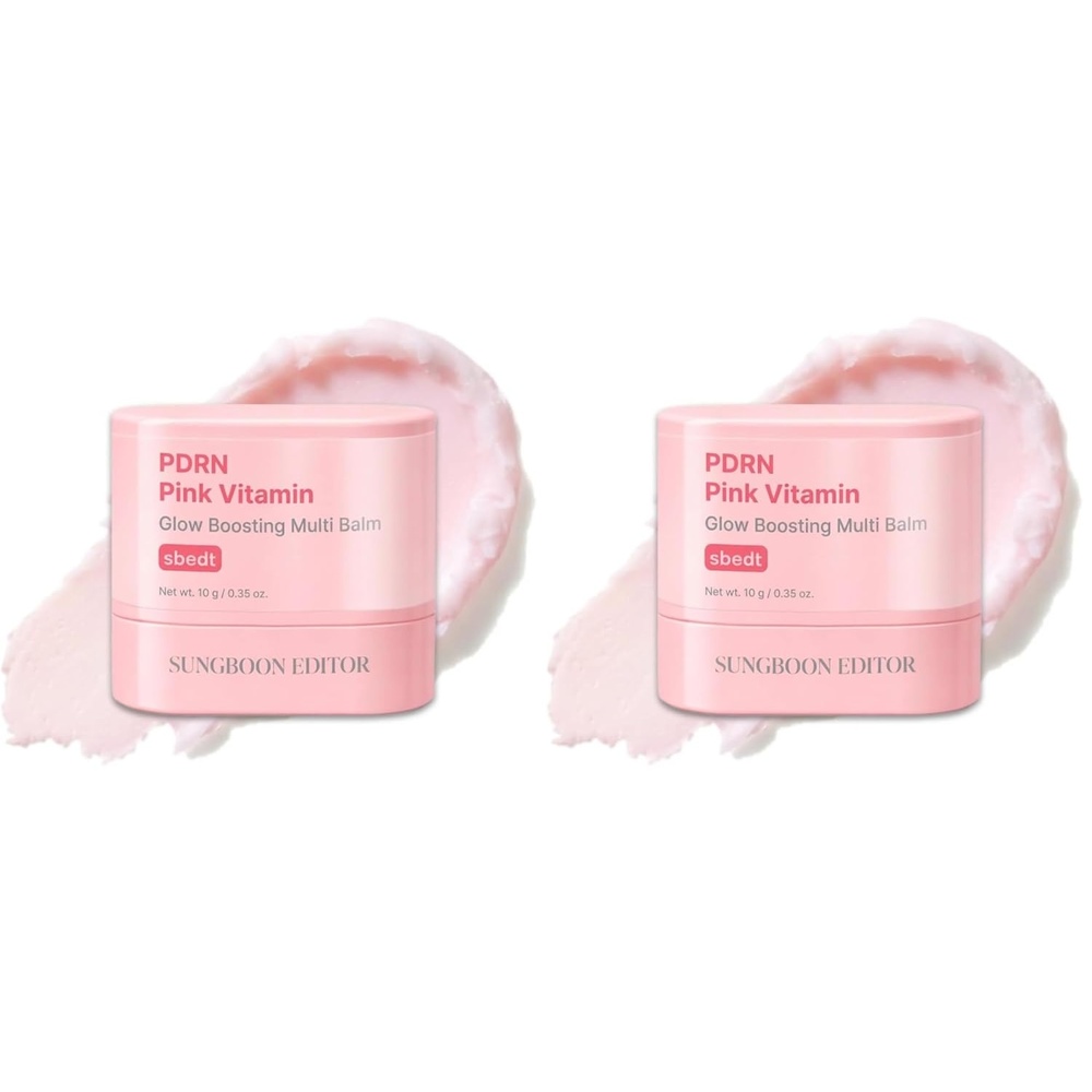 image:imageSUNGBOON EDITOR Pink PDRN amp Volufiline Multi Balm Stick Niacinamide Collagen Wrinkle Stick AllinOne Plumping amp Hydrating Balm for Face Eyes amp Neck Dewy Glow Skin 035 Oz035 Ounce Pack of 2