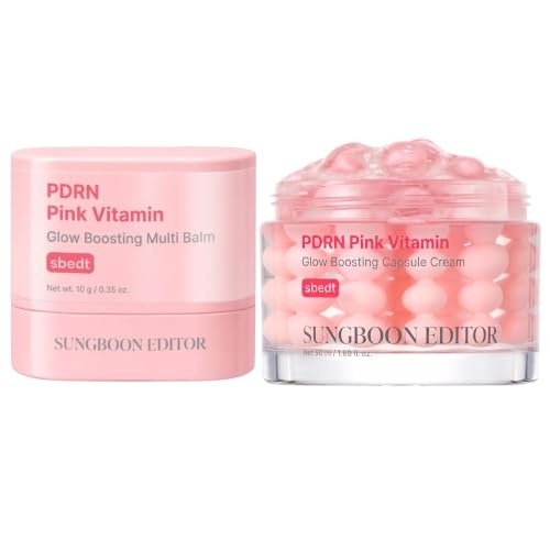 image:imageSUNGBOON EDITOR PDRN Pink Glow Duo Set PDRN Stick Balm  PDRN Capsule Cream Korean Skincare Gift Set for Women