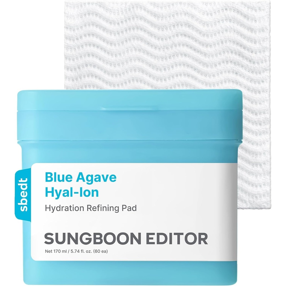image:imageSUNGBOON EDITOR Blue Agave HyalIon Hydration Refining Pad