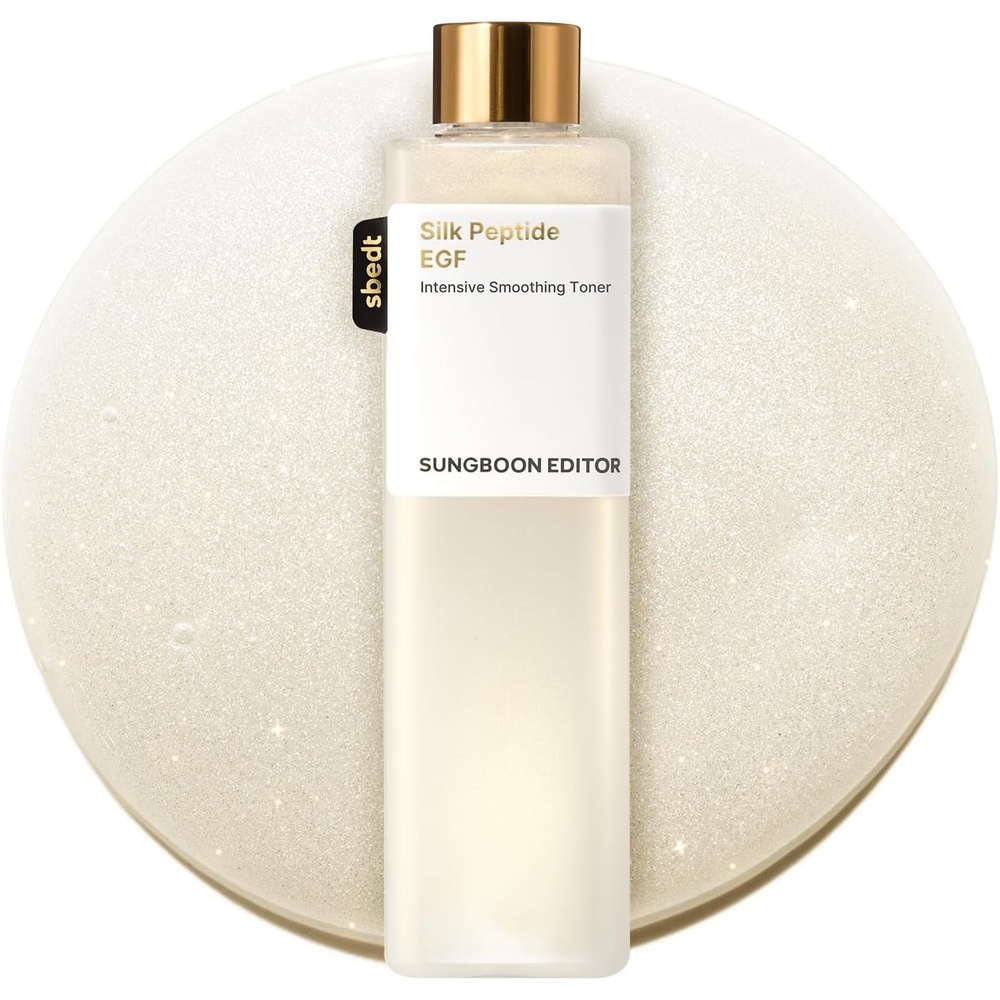 image:imageSUNGBOON EDITOR Silk Peptide EGF Facial Toner with Copper Peptides for Sensitive Skin Moisture amp Smoothing Care for fine Lines FirmLooking Radiance Korean Skincare 1014 fl oz Pack of 21014 fluid ounces