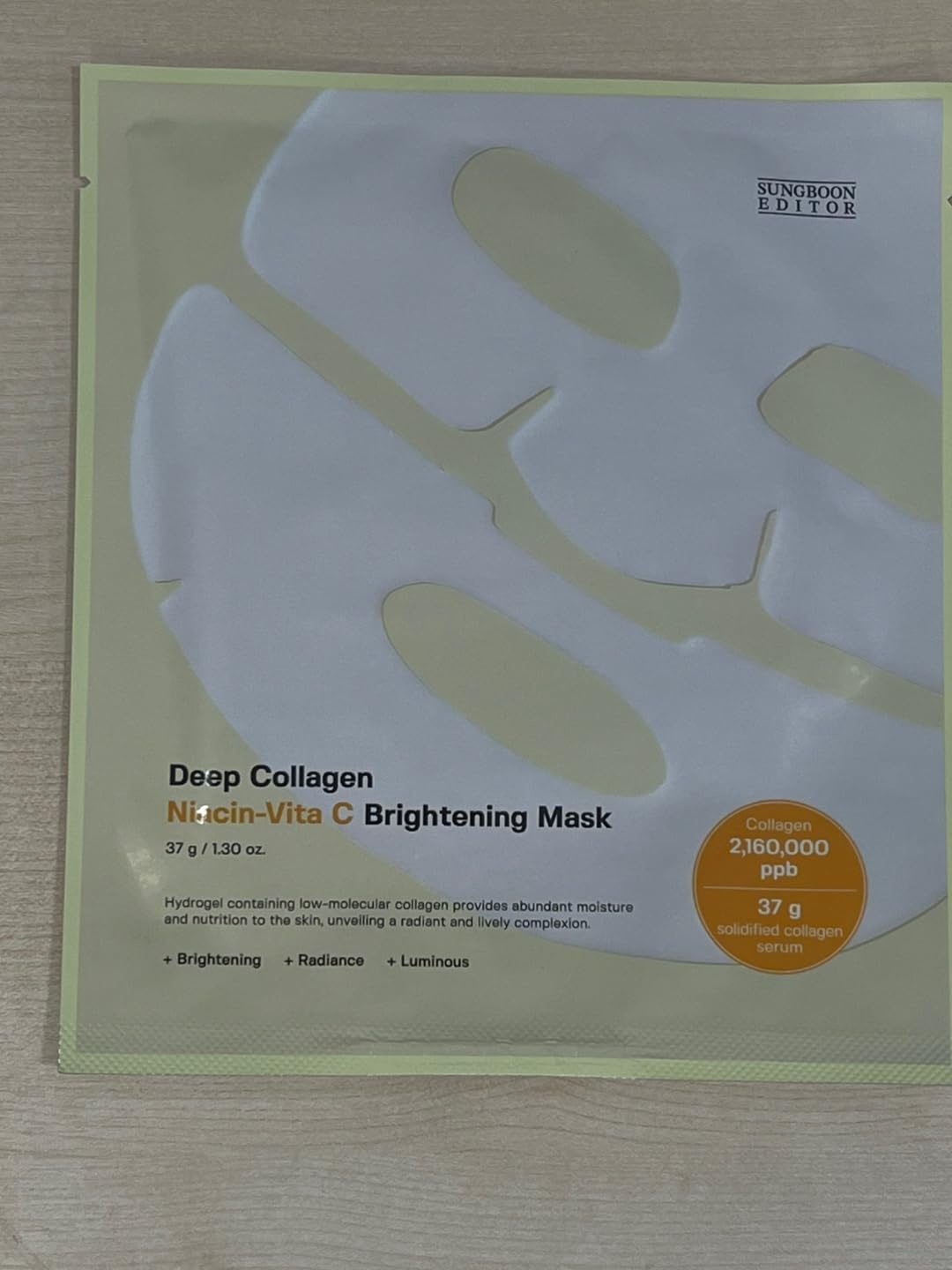 image:imageSUNGBOON EDITOR Deep Collagen NiacinVita C Overnight mask Real Collagen 2160000ppb amp Niacinamide Glass Skin for Dull Skin Face Masks Real TikTok Viral Korean Skin Care 37gx1ea