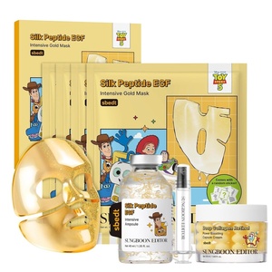 SUNGBOON EDITOR Toy Story 5 Firming Skincare Set, Silk Peptide EGF Gold Mask 4EA, Intensive EGF Ampoule 1.35 fl oz & Deep Collagen Retinol Capsule Cream 1.69 fl oz