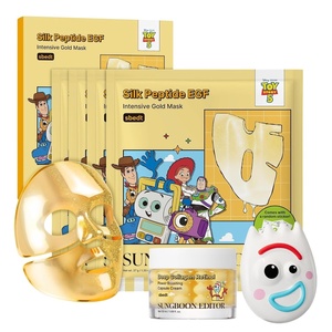 SUNGBOON EDITOR Toy Story 5 Skincare Gift Set, Intensive Silk Peptide EGF Ampoule 1.35 fl oz, Deep Collagen Retinol Capsule Cream 1.69 fl oz & Forky Squishy