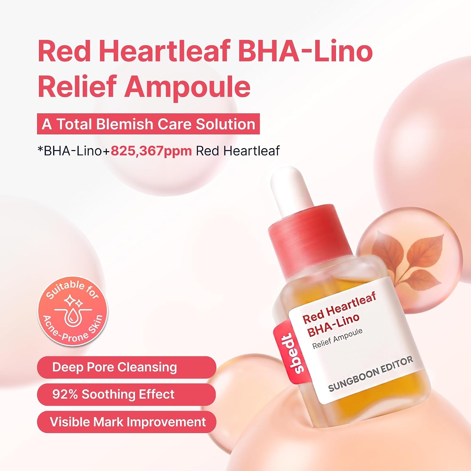 image:imageSUNGBOON EDITOR Red Heartleaf BHALino Relief Ampoule TOY STORY 5 EDITION135 fl ozRed HeartleafToy Story 5