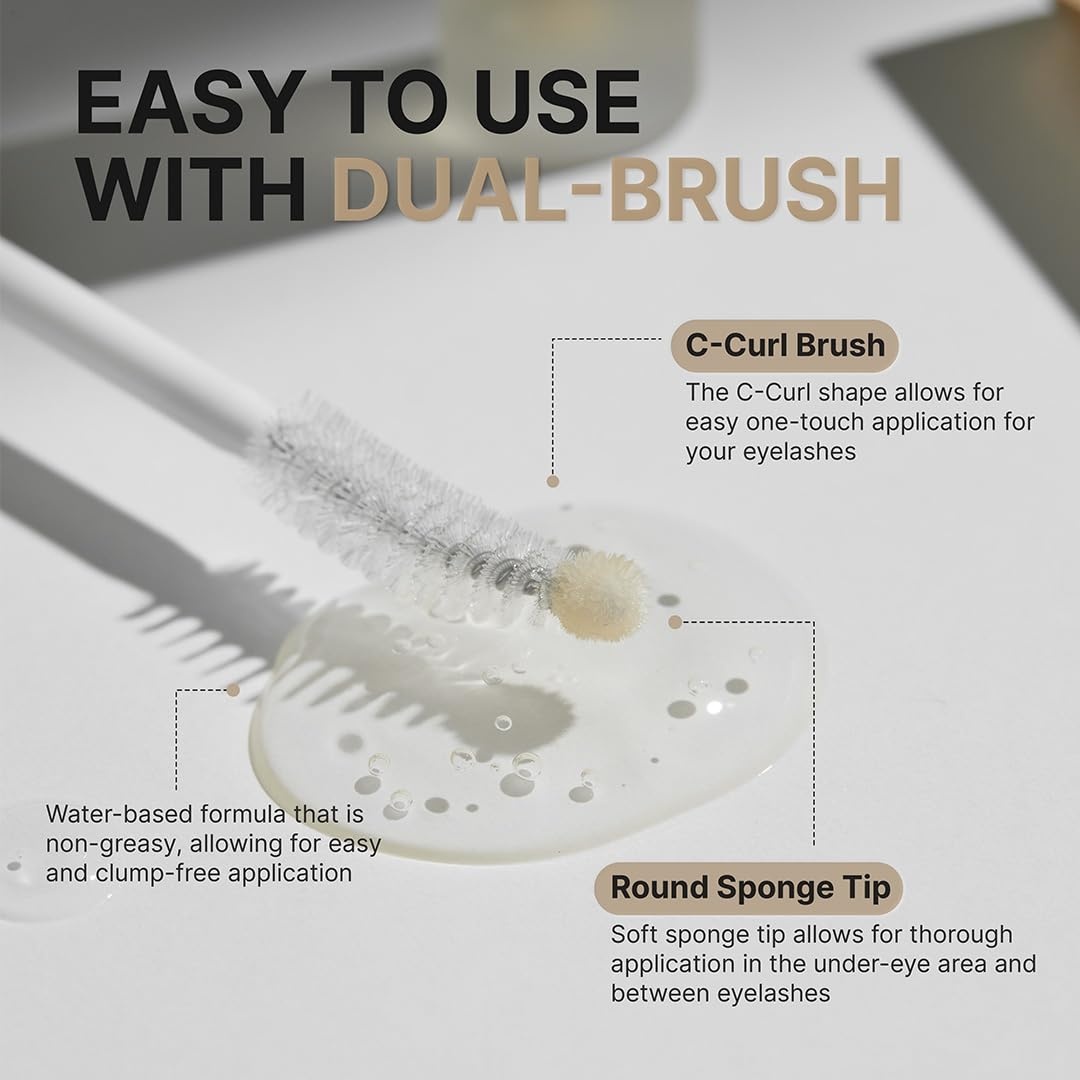 image:imageSUNGBOON EDITOR Triple Active Eyelash Serum Strengthens and Nourishes WeakDamaged Lashes CCurl Brush and Ball Tip Design Gentle TearLike pH for Daily Use Korean Eyelash Care Serum