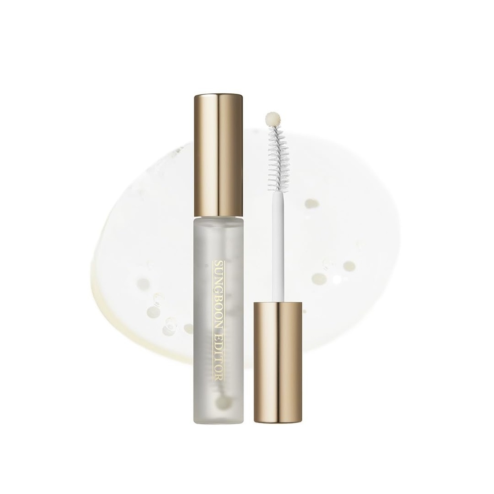 image:imageSUNGBOON EDITOR Triple Active Eyelash Serum  Strengthens and Nourishes WeakDamaged Lashes  CCurl Brush and Ball Tip Design  Gentle TearLike pH for Daily Use  Korean Eyelash Care Serum
