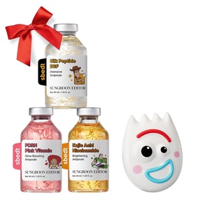 SUNGBOON EDITOR Toy Story 5 Skincare Gift Set, Silk Peptide EGF + PDRN + Kojic Acid Ampoules, 1.35 fl oz Each & Forky Squishy