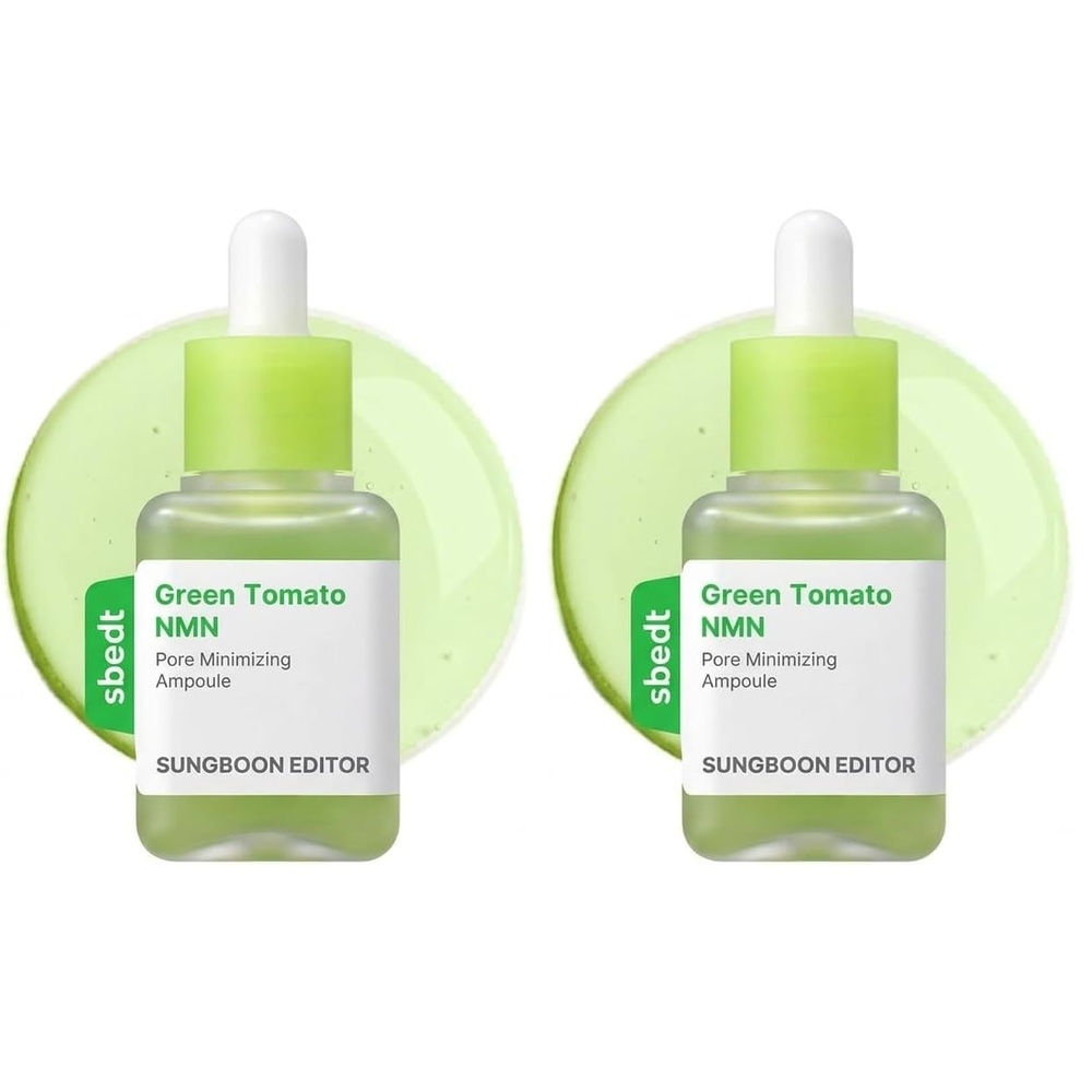 image:imageSUNGBOON EDITOR Green Tomato NMN Pore Minimizing Ampoule Firming Pore Minimizer Serum with NMN Niacinamide amp Green Tomato Extract Lightweight Skincare for Sensitive Skin 135 Fl Oz Pack of 2