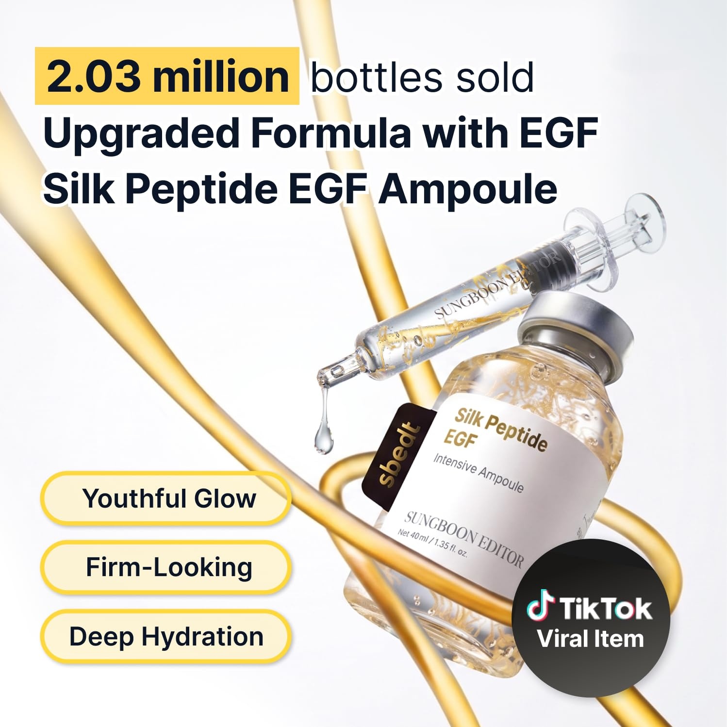 image:imageSUNGBOON EDITOR Lift amp Sculpt Duo Silk Peptide EGF Ampoule Peanut Ball Neck Gua Sha Cream For Smoother FirmerLooking Face amp Neck