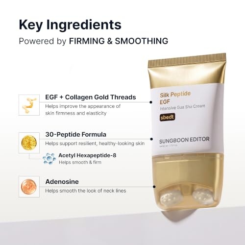 image:imageSUNGBOON EDITOR Lift amp Smoothing Set Trio Peanut Ball Neck Gua Sha Cream Gold Mask For SmootherLooking Neck amp Deep Hydration